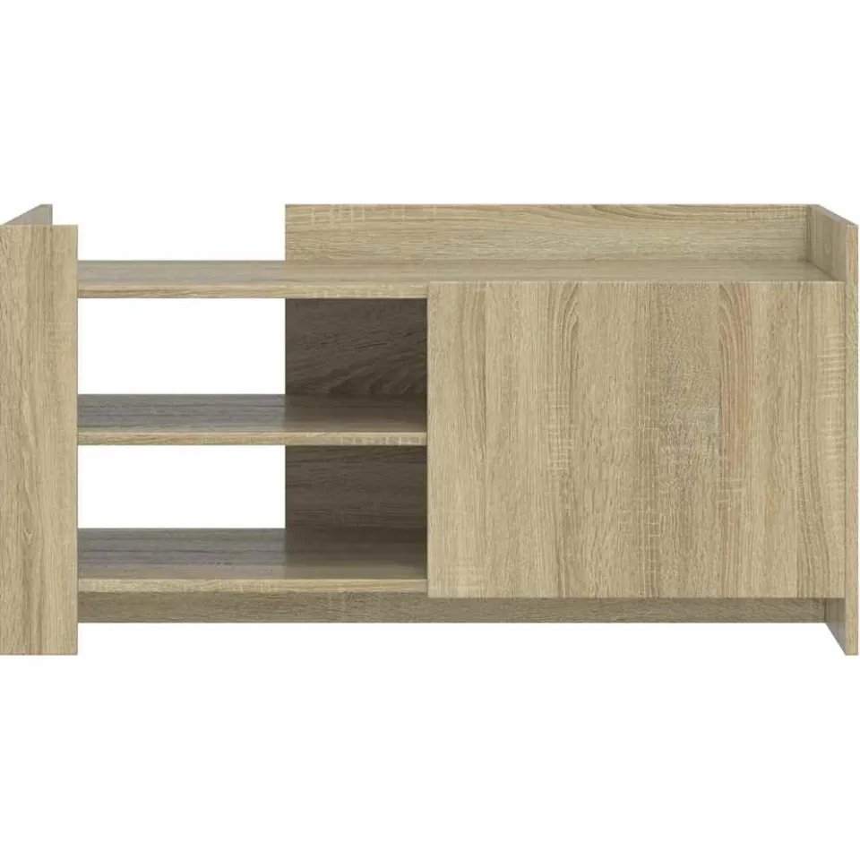 vidaXL Salontafel 100x50x50 cm bewerkt hout sonoma eikenkleurig Bruin