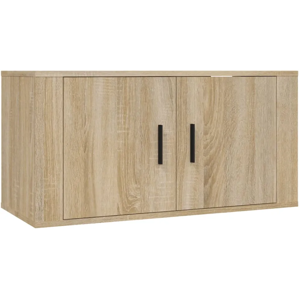vidaXL Tv-wandmeubel 80x34,5x40 cm sonoma eikenkleurig, foto 3