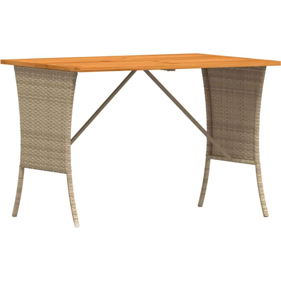 vidaXL 5-delige Loungeset met kussens poly rattan beige, foto 4