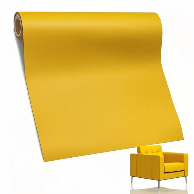 Cosensi Reparatieset voor leer 60 x 137 cm geel zelfklevende patch voor banken autostoelen bureaustoel hoofdeinde Any