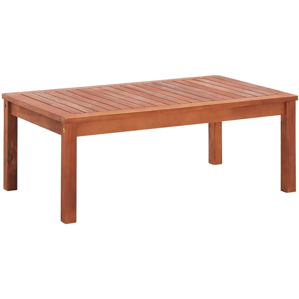vidaXL 4-delige Loungeset massief acaciahout bruin, foto 4