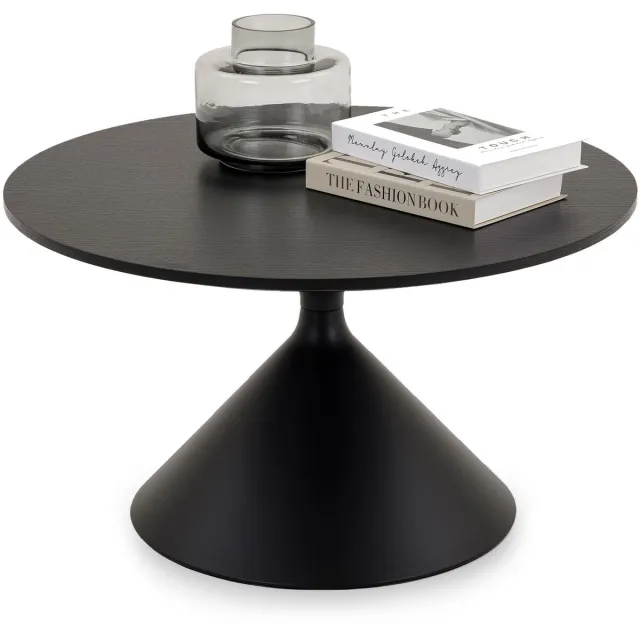 IDIMEX Salontafel ISOMA rond 70 cm – Zwart