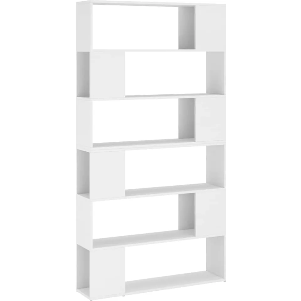 vidaXL Boekenkast/kamerscherm 100x24x188 cm wit
