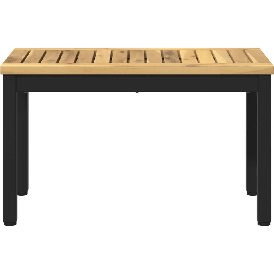 vidaXL Salontafel NAARDEN Whitewash en zwart 60,5 x 30 x 36 cm