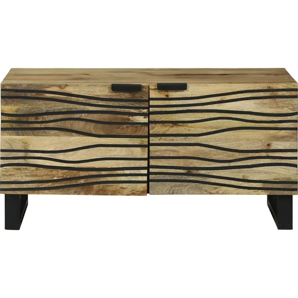 vidaXL Salontafel Naturel 80 x 50 x 40 cm Bewerkt hout, foto 3