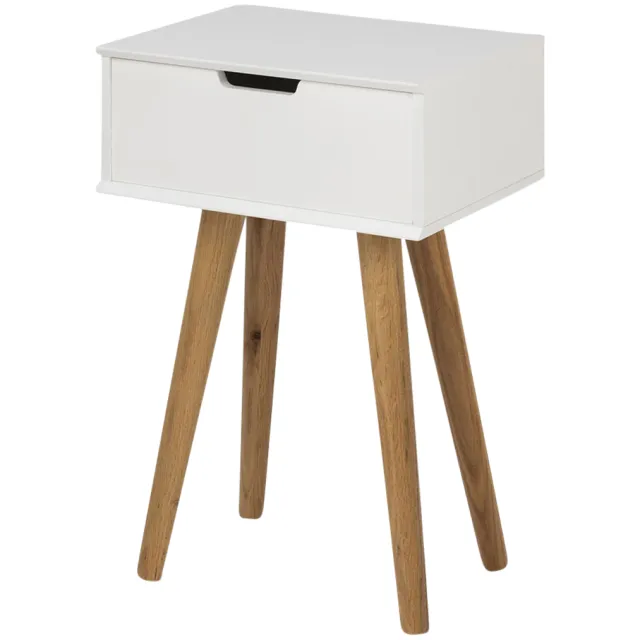 Lisomme Fabienne houten nachtkastje wit