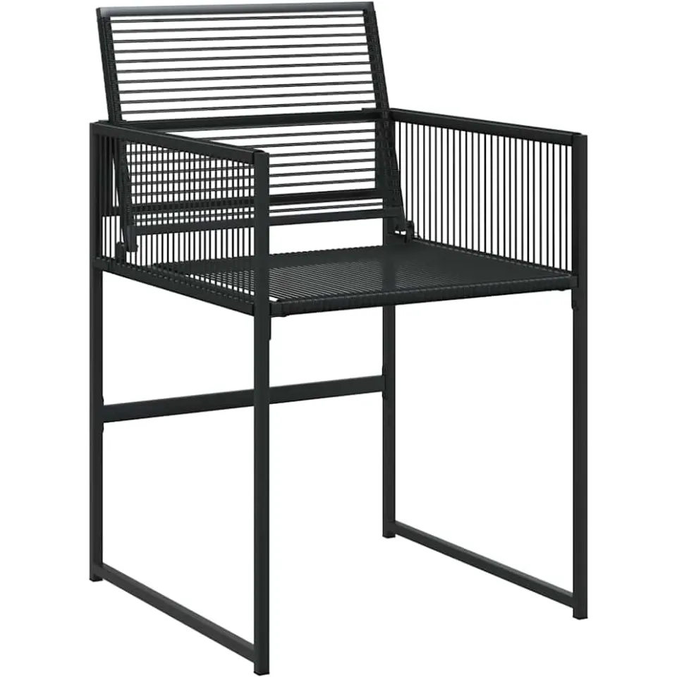 vidaXL 5-delige Tuinset poly rattan zwart, foto 4