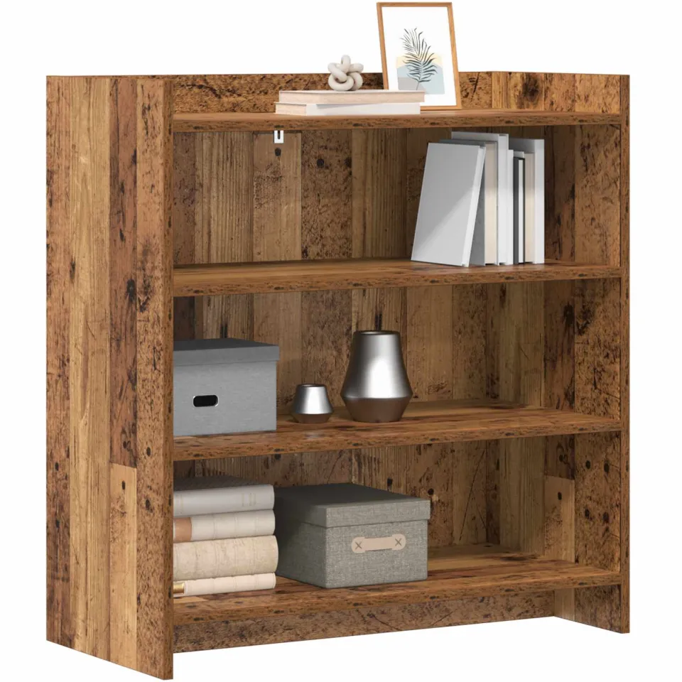 vidaXL Dressoir Oud hout 75 x 36 x 80 cm Bewerkt hout Bruin