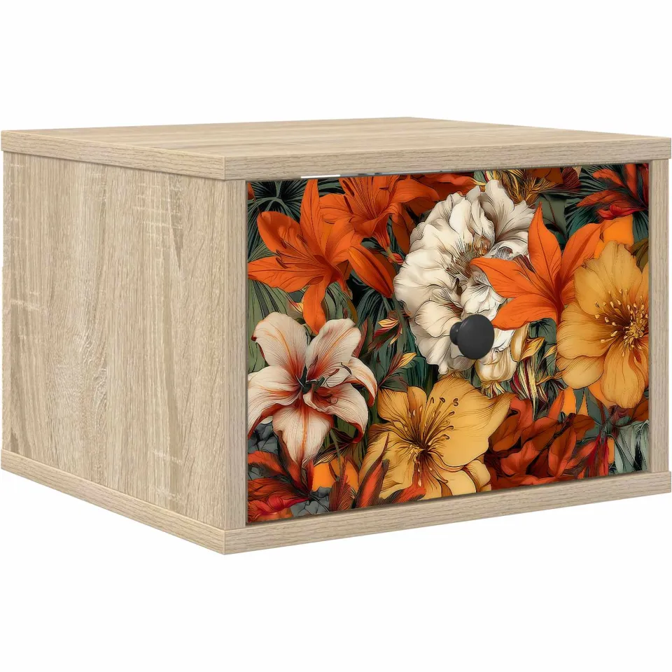 vidaXL Wandkastje GENNEP Sonoma Eiken 36 x 33 x 25 cm Bewerkt hout, foto 3