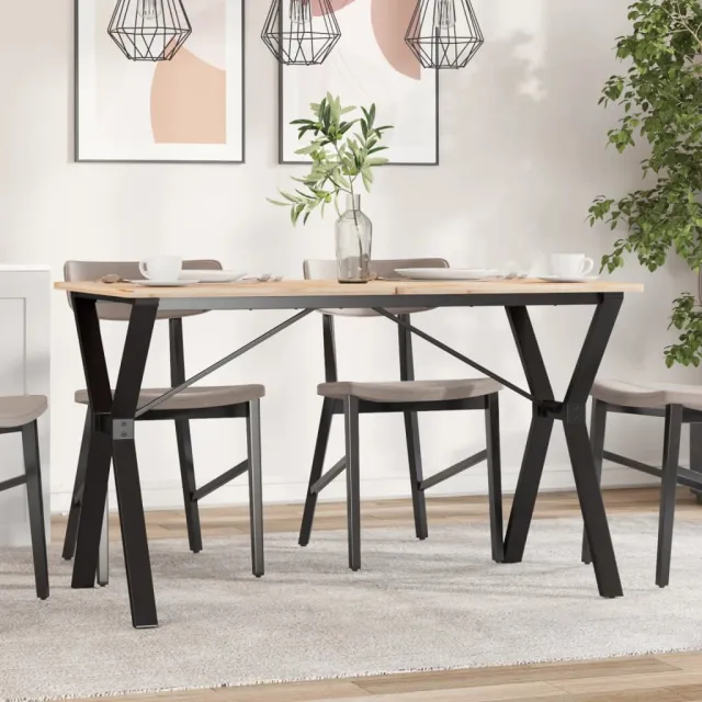 vidaXL Eettafelpoten Y-frame 120x60x73 cm staal Zwart