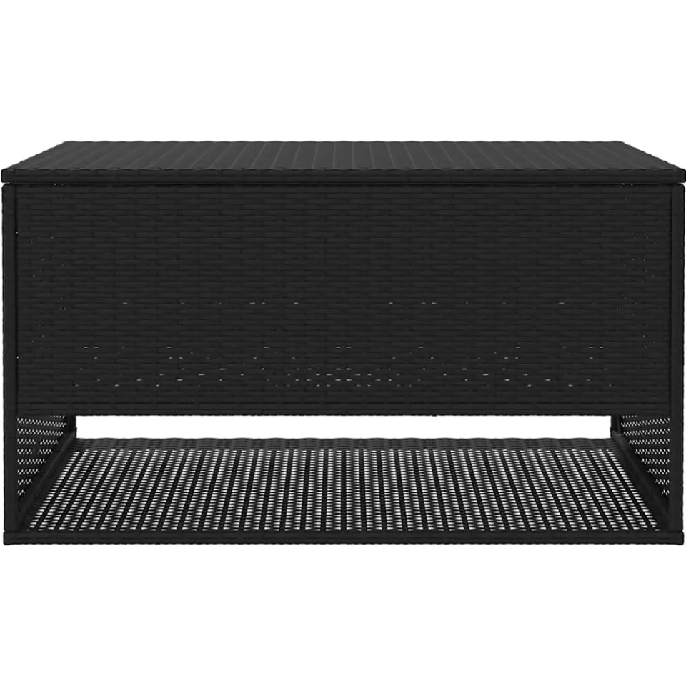 vidaXL Opbergbox voor buiten 100x55x55,5 cm poly rattan zwart, foto 4