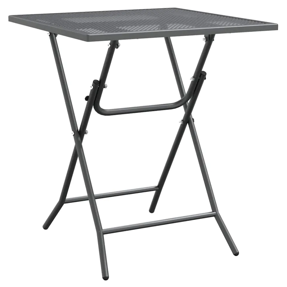 vidaXL Tuintafel 60x60x72 cm metaalgaas antracietkleurig, foto 3