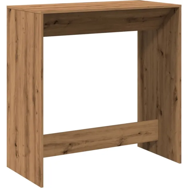 vidaXL Bartafel - 102x50x103,5 - cm - bewerkt - hout - artisanaal - eikenkleur artisanaal eiken
