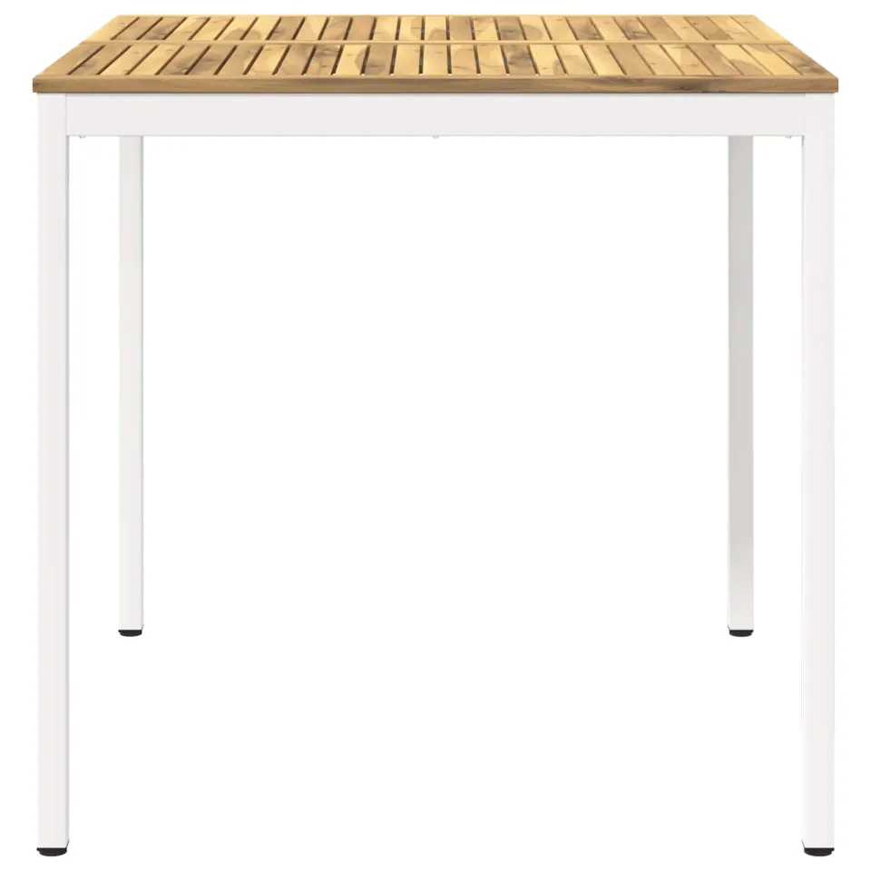 vidaXL Tuinbar Tafel NAARDEN Witgewassen 110 x 108,5 x 105 cm Bruin