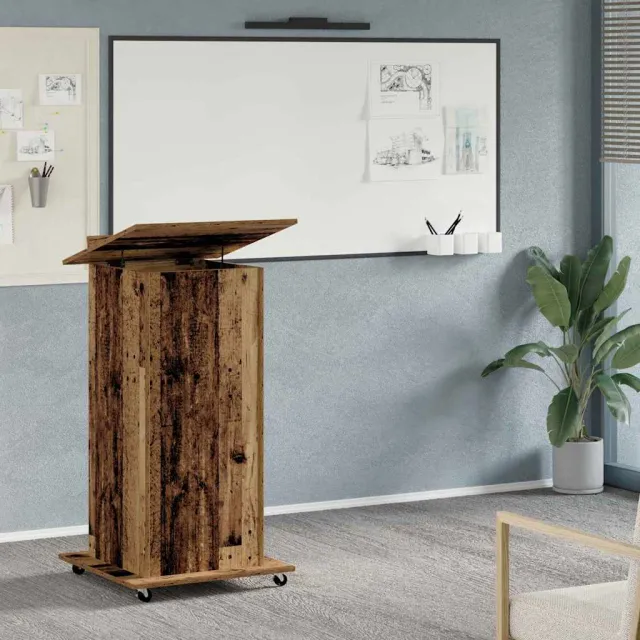vidaXL Podium Oudhout Bewerkt hout 55 x 55 x 107 cm Bruin