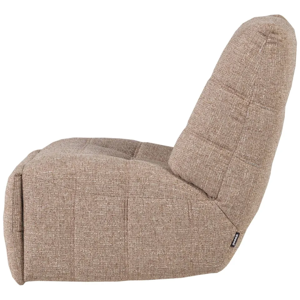 WOOOD Hein Relaxfauteuil Elektrisch - Geweven Ribstof - Lichtbruin, foto 6