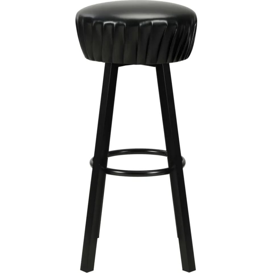 vidaXL Barstoelen 2 st kunstleer zwart, foto 3