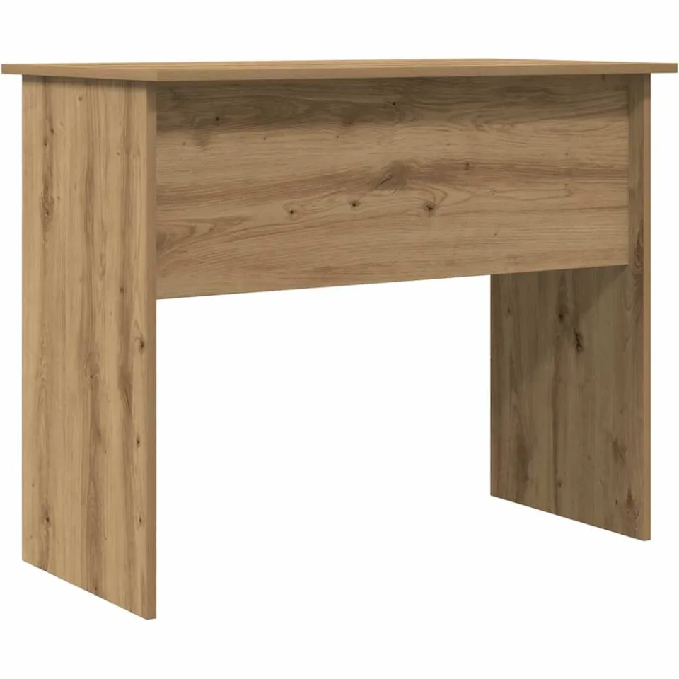 vidaXL Bureau 90x50x74 cm bewerkt hout artisanaal eikenkleur, foto 4