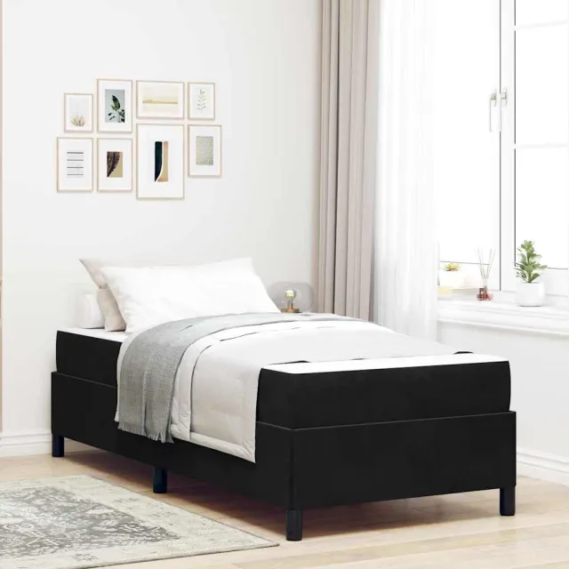 vidaXL Bedframe Zwart 90 x 200 cm Stof