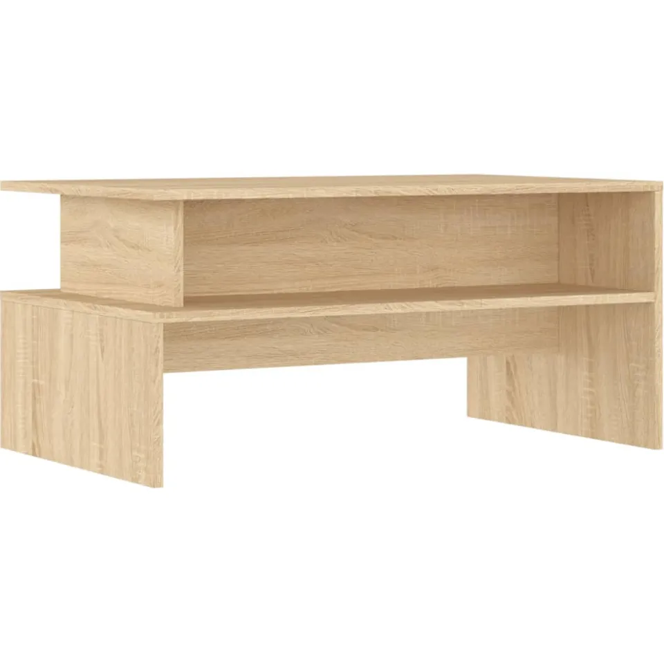 vidaXL Salontafel 90x55x42,5 cm bewerkt hout sonoma eikenkleurig, foto 3