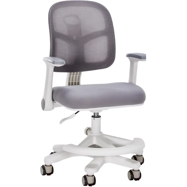 Warmara Kinderbureaustoel - Ergonomische kinderstoel - Bureaustoel kinderen - Ergonomisch - 85cm x 65cm x 30cm Grijs