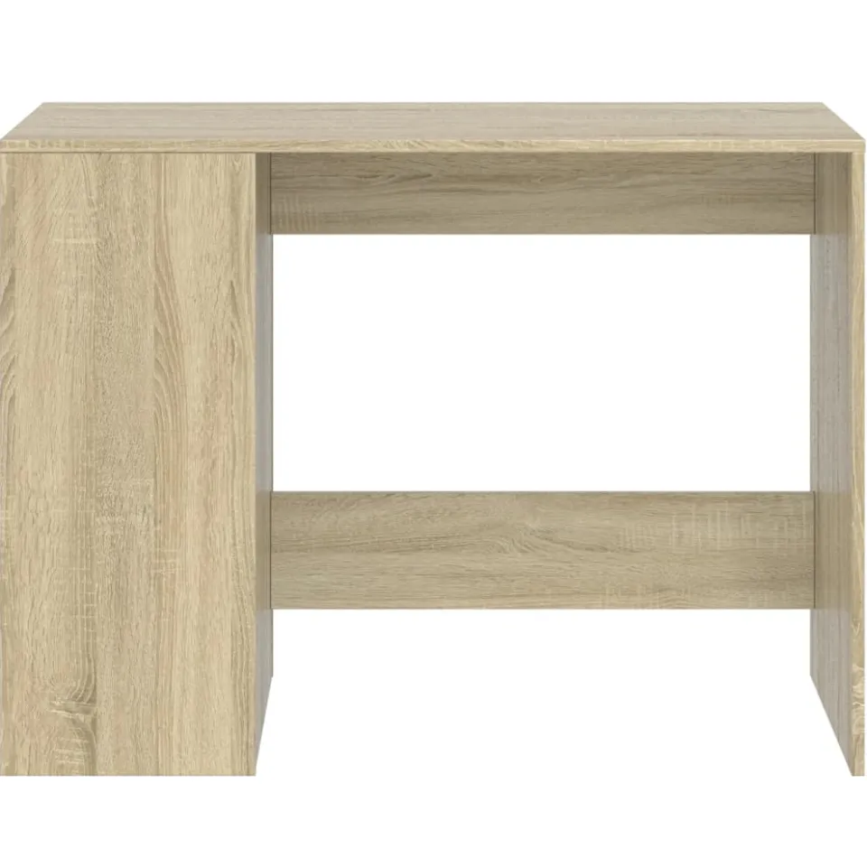 vidaXL Bureau 102x50x75 cm bewerkt hout sonoma eikenkleurig Bruin