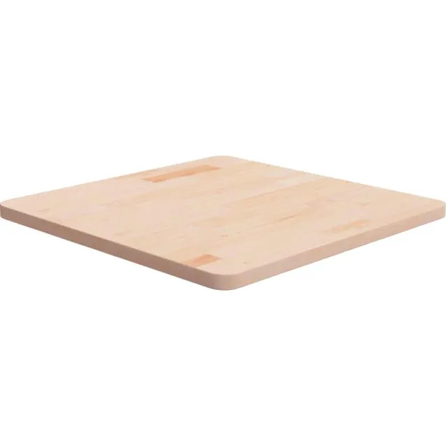 vidaXL Tafelblad vierkant 60x60x2,5 cm onbehandeld massief eikenhout Bruin