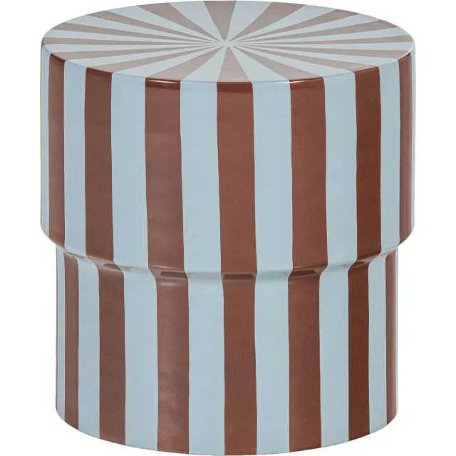 WOOOD Olia bijzettafel bruin/blauw brown/blue