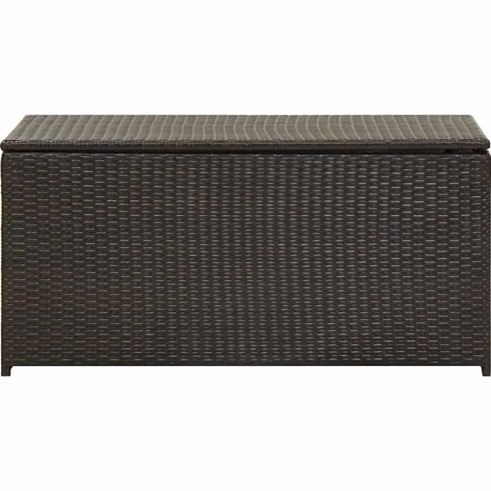 vidaXL Tuinbox 100x50x50 cm poly rattan bruin, foto 4