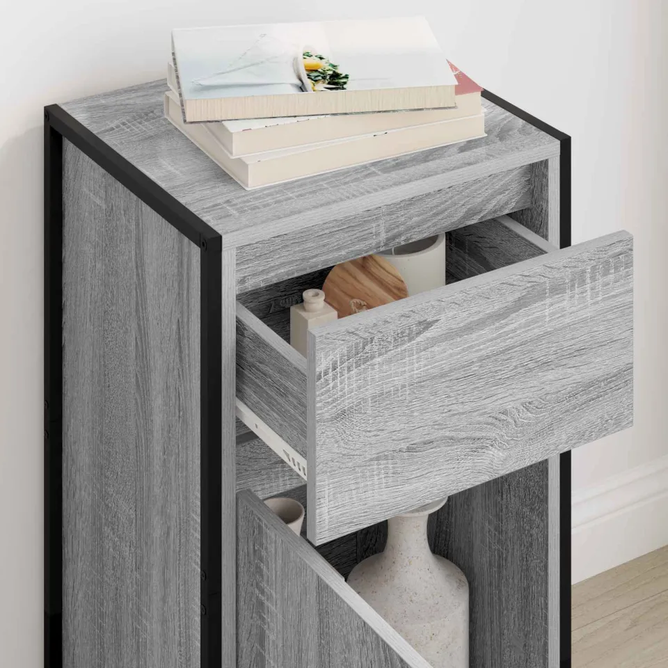 vidaXL Dressoir Grijs Sonoma 43 x 36 x 75,5 cm Bewerkt hout, foto 3