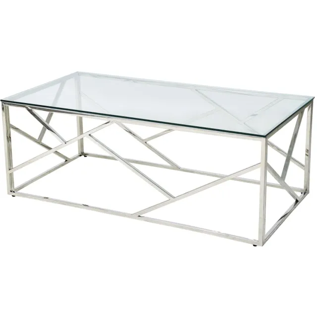 salontafel Isabel zilver Grijs