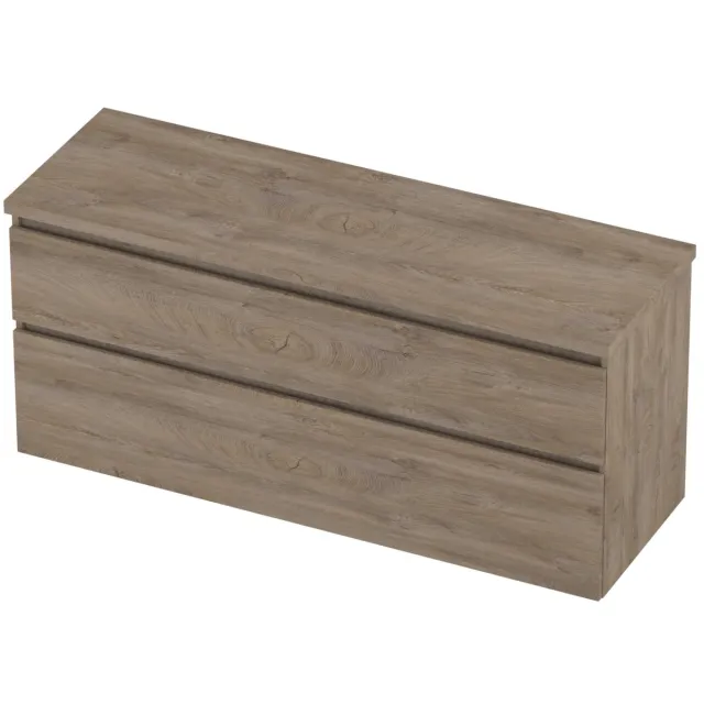 Proline Deck Badmeubelset Asymmetrisch 140x46x55 cm Raw Oak Eiken