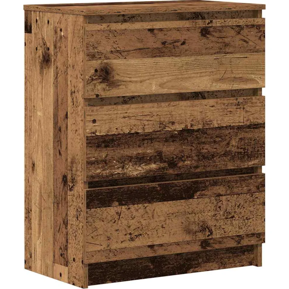 vidaXL Dressoir 60x35x76 cm bewerkt hout oud houtkleurig Bruin