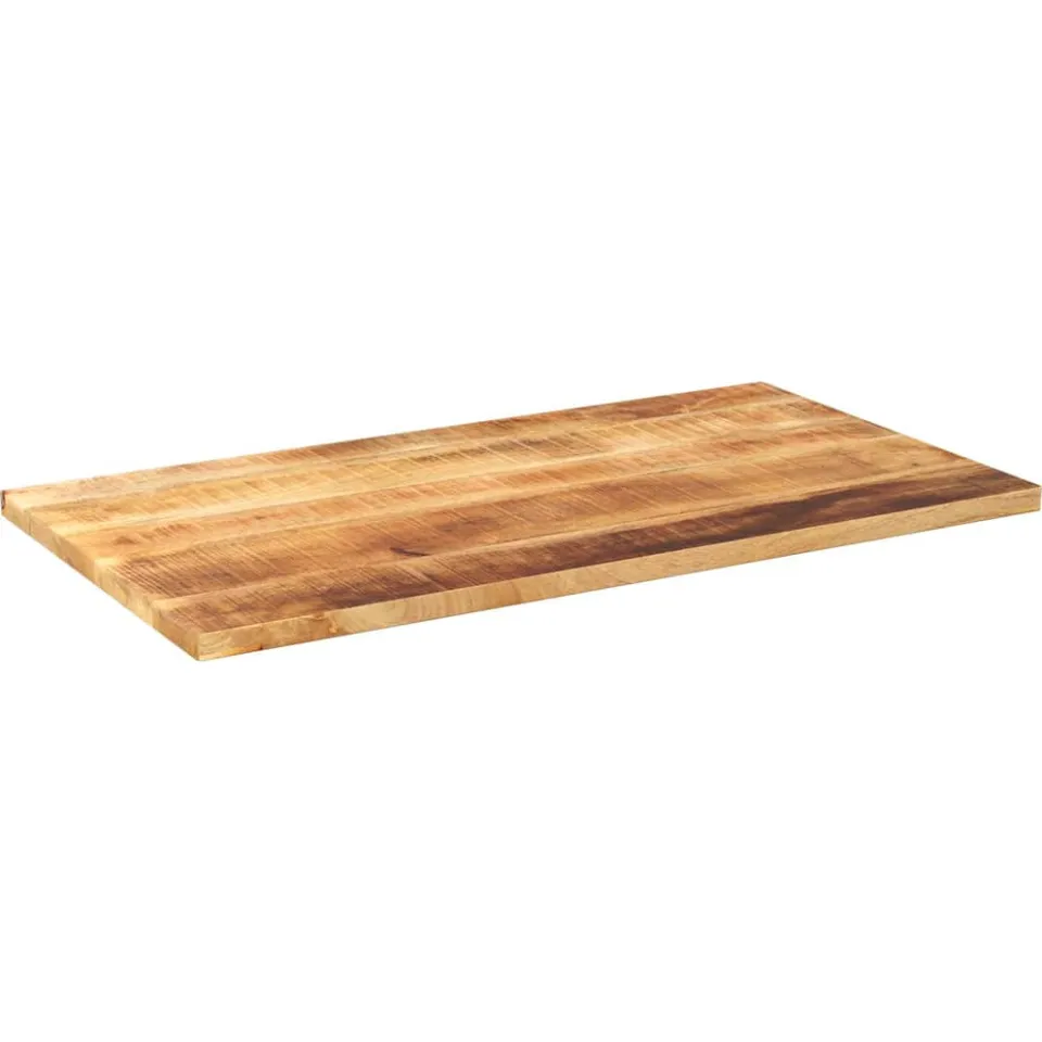 vidaXL Tafelblad rechthoekig 100x60x2,5 cm massief ruw mangohout Bruin