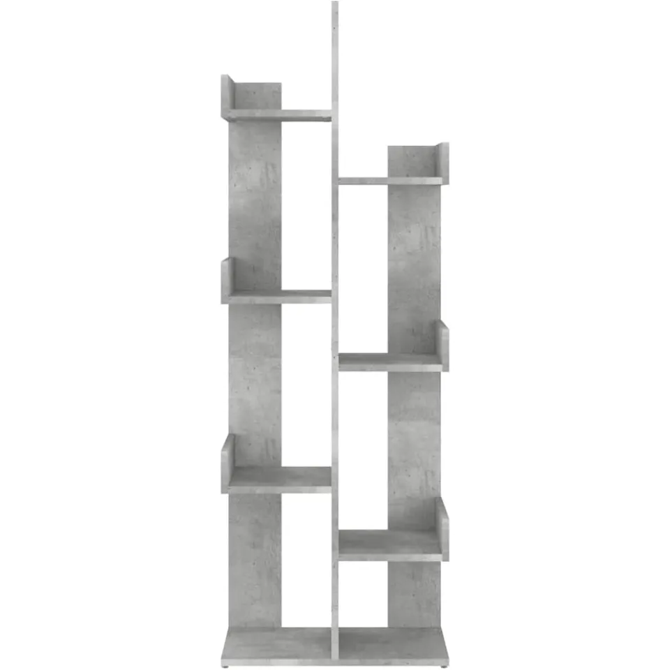 vidaXL Boekenkast 48x25,5x140 cm bewerkt hout betongrijs grijs, foto 3