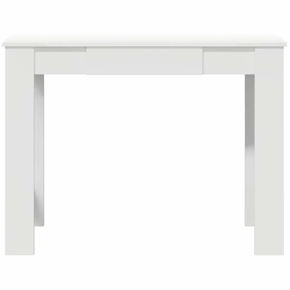 vidaXL Bureau 100x45x75 cm bewerkt hout wit, foto 4