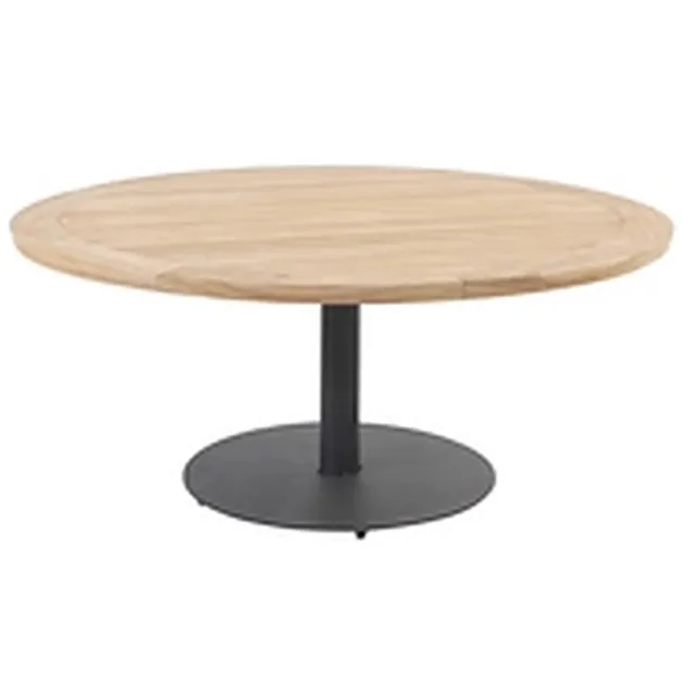 4 Seasons Outdoor Saba tafel Ø160x69cm Antraciet, Naturel