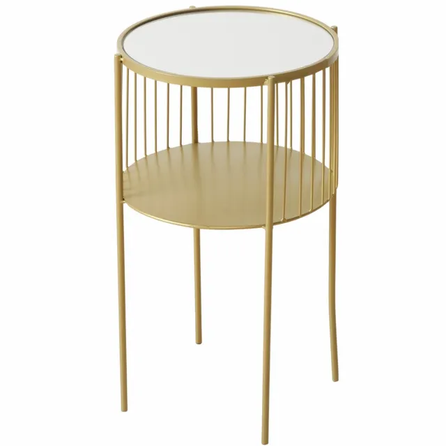 Boltze Metalen bijzettafel LOBO, Ø 33 x 55,5 cm Goud