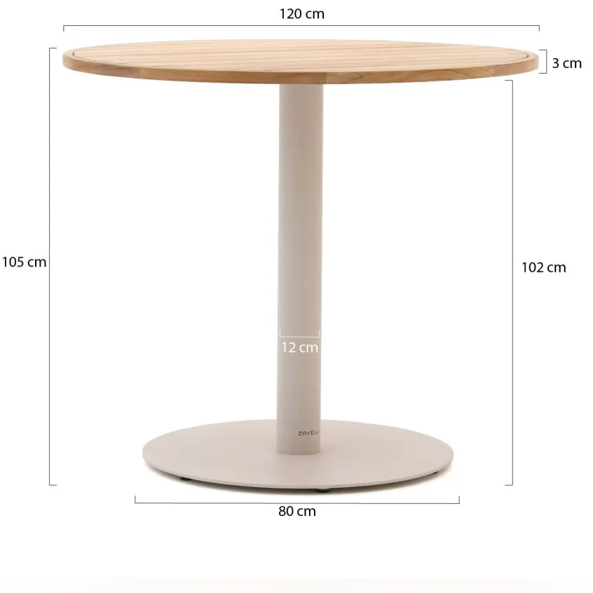 Zavelli Juntos/Cuore ø120cm barset 5-delig, foto 4