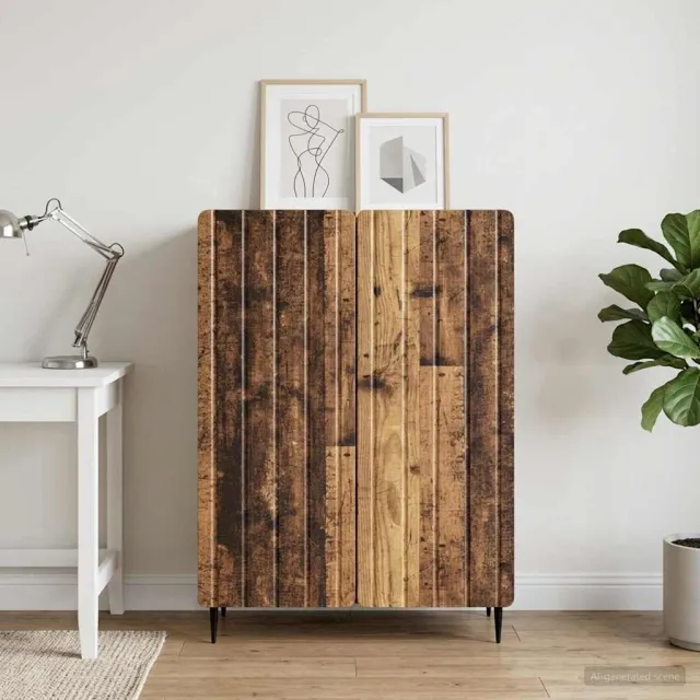 vidaXL Dressoir Oud hout 66 x 34,5 x 92 cm Bewerkt hout bruin, foto 2
