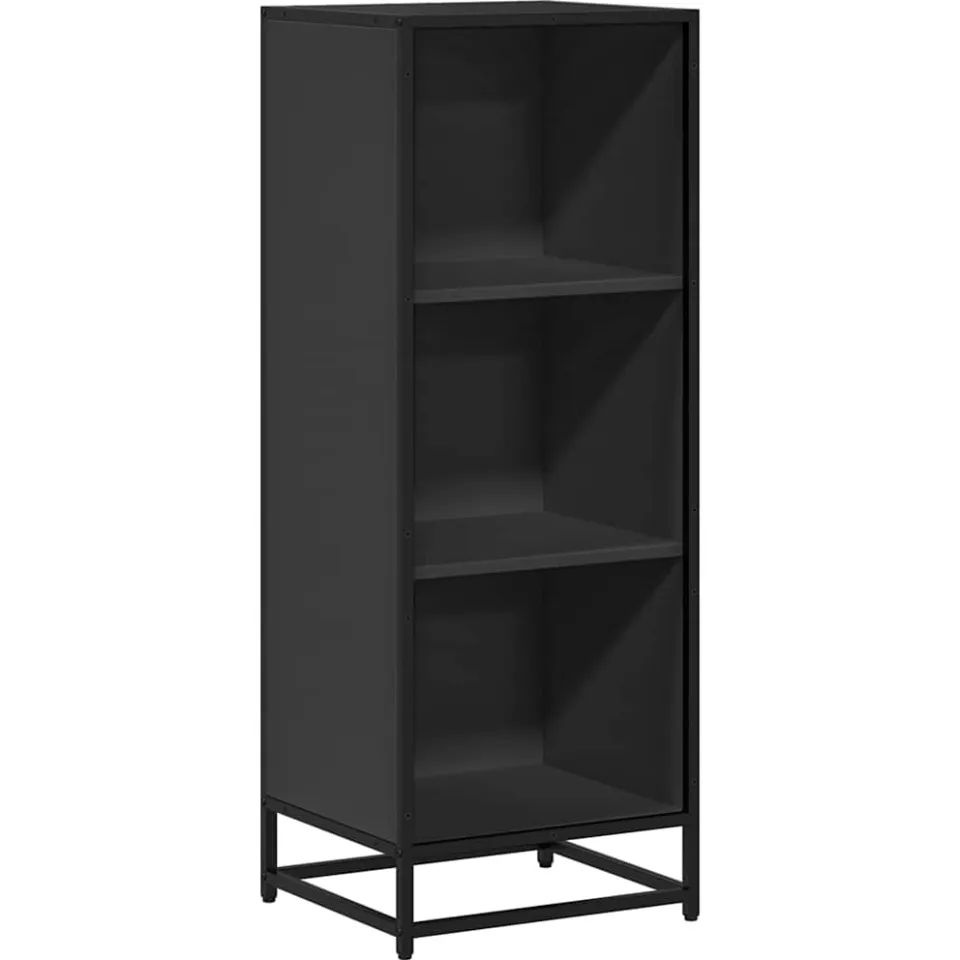 vidaXL Boekenkast 40x35x107,5 cm bewerkt hout zwart, foto 3