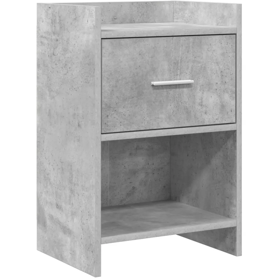 vidaXL Nachtkastjes Betongrijs 40 x 30 x 60 cm Bewerkt hout