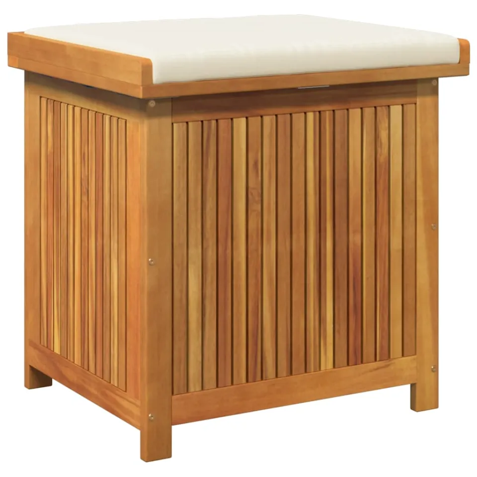 vidaXL Kussenbox voor buiten 60x50x61 cm massief acaciahout Bruin
