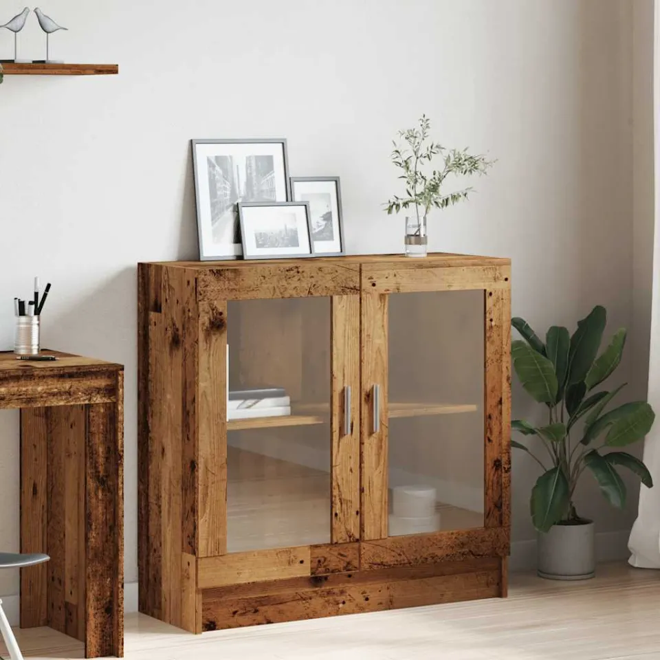 vidaXL Boekenkast 82,5x30,5x80 cm bewerkt hout oud houtkleurig bruin, foto 4