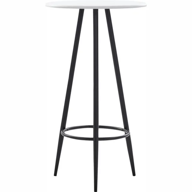 vidaXL Bartafel - 60x107,5 - cm - MDF - wit