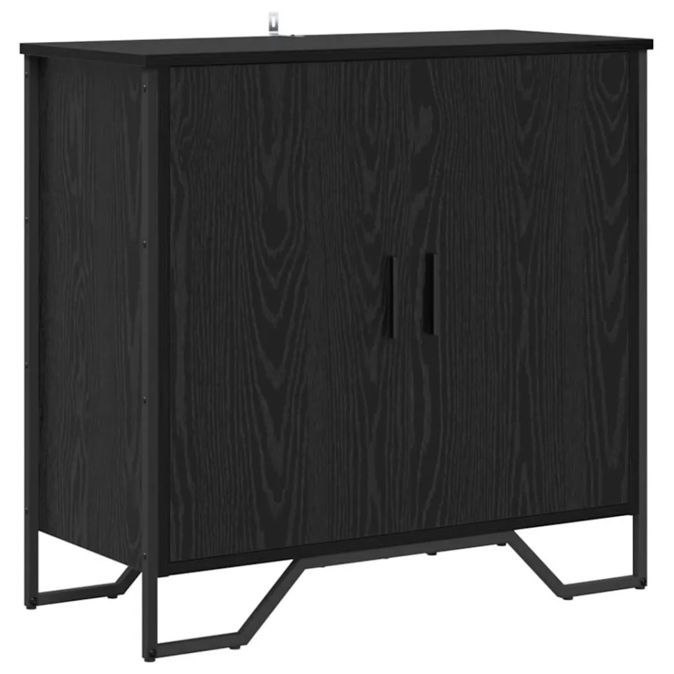vidaXL Dressoir Zwart Eiken 78 x 35 x 74.5 cm, foto 3