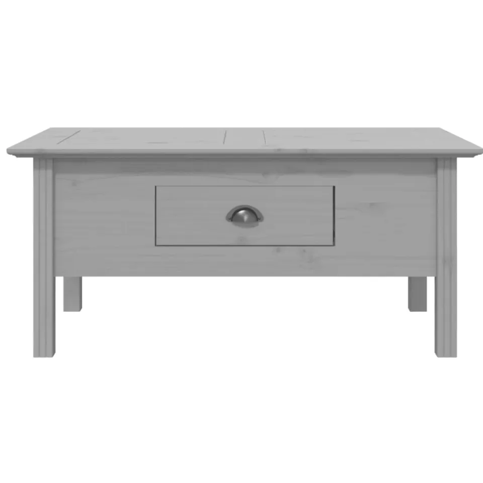 vidaXL Salontafel BODO 100x55x46 cm massief grenenhout grijs, foto 2