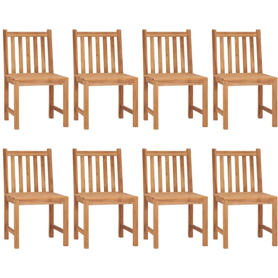 vidaXL 9-delige tuinset 180x90 cm massief teakhout Bruin
