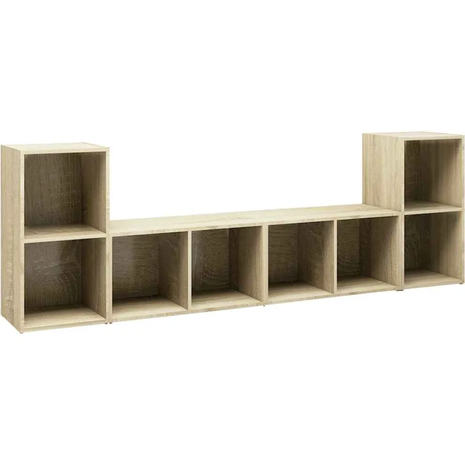 vidaXL Tv-meubelen 4 st 72x35x36,5 cm bewerkt hout sonoma eikenkleurig, foto 3
