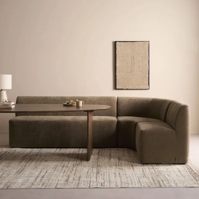 NOUS Living Rhea eetkamerbank bruin, foto 2